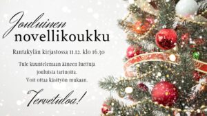 tekstiä ja joulukuusen kuva