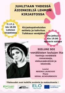 Venäläinen ilta Lehmon kirjastossa