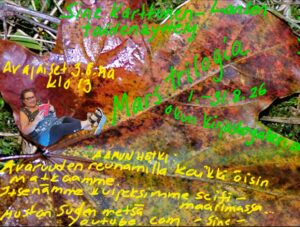 Sine Karttunen-Lansen Marstrilogia taidenäyttely elokuussa Outokummun kirjastossa