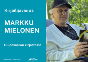 Kuvassa kirjailija Markku Mielonen