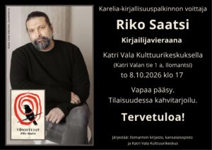 Juliste, jossa Riko Saatsin kuva